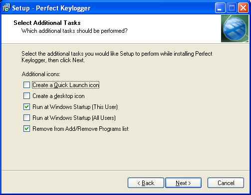 Perfect keylogger